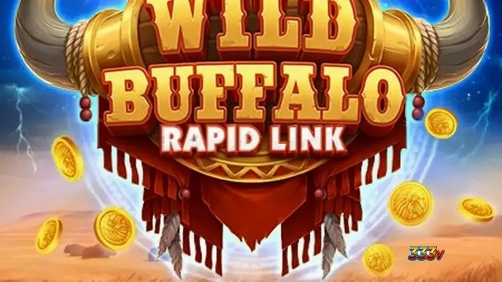 Tampilan visual slot Wild Buffalo: Rapid Link dengan tema alam liar
